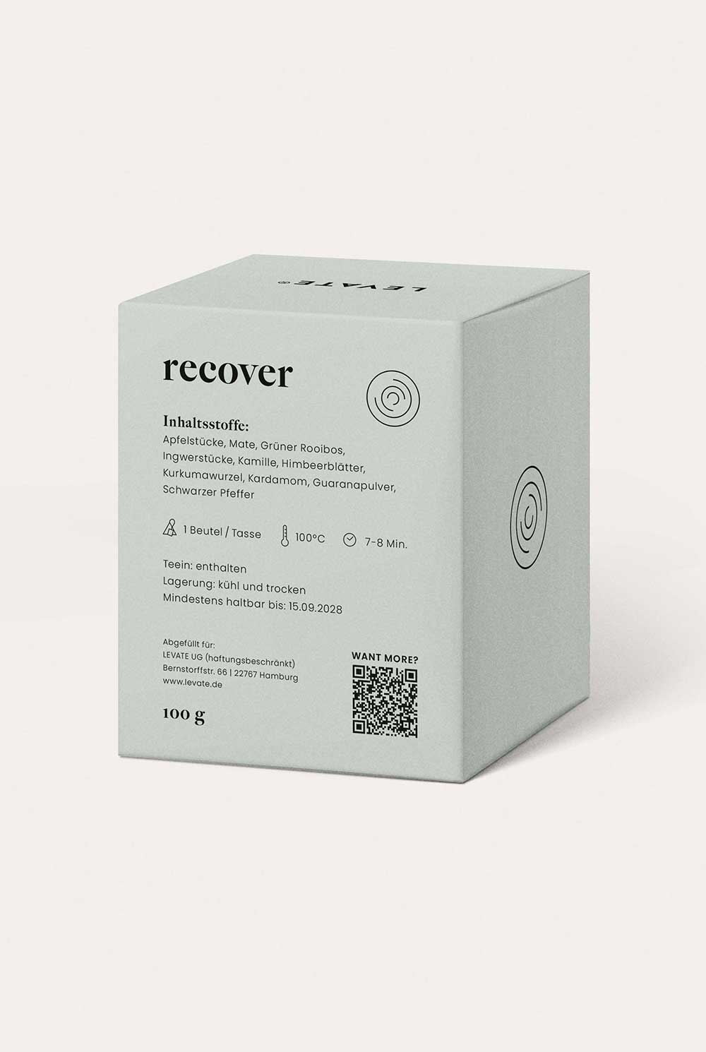 Recover | Regenerationstee mit Mate, Grünem Rooibos & Guarana
