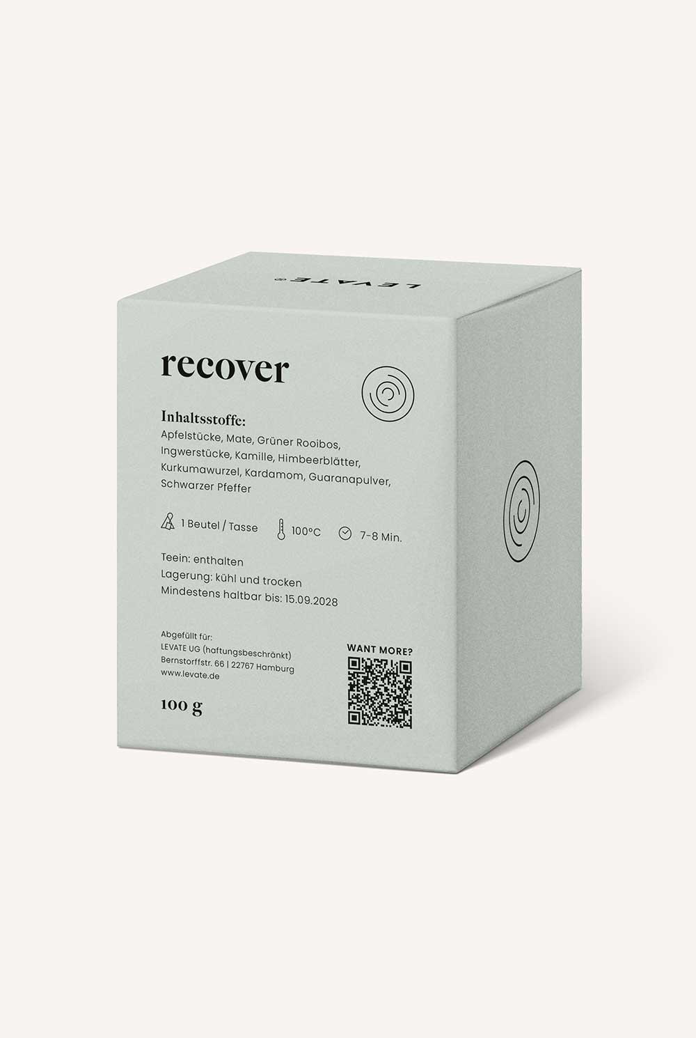 Recover | Regenerationstee mit Mate, Grünem Rooibos & Guarana