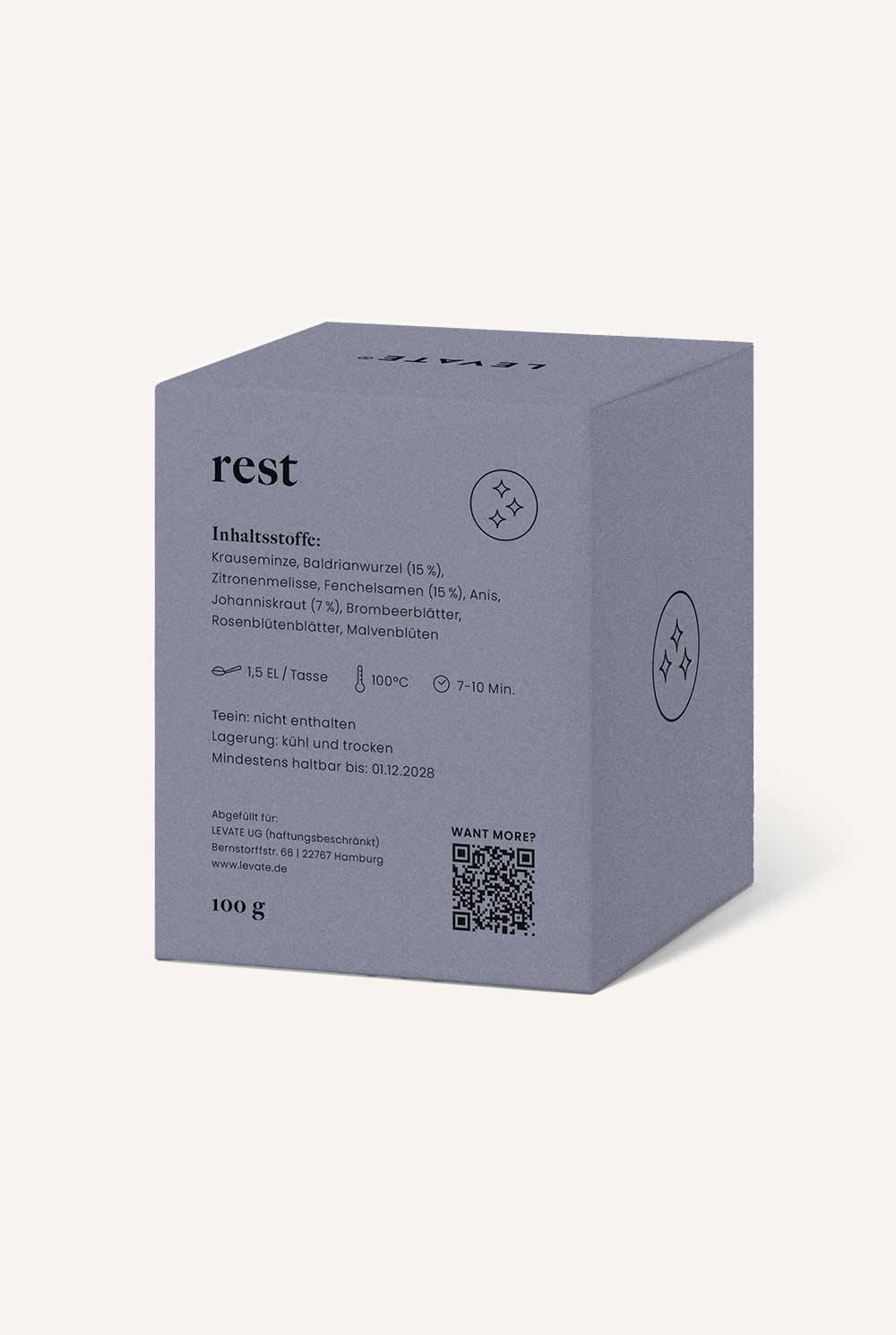 Rest | Abendtee mit Johanniskraut, Fenchel & Baldrianwurzel