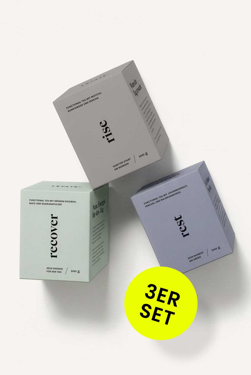 Functional Tea 3er Set – Rise, Recover, Rest