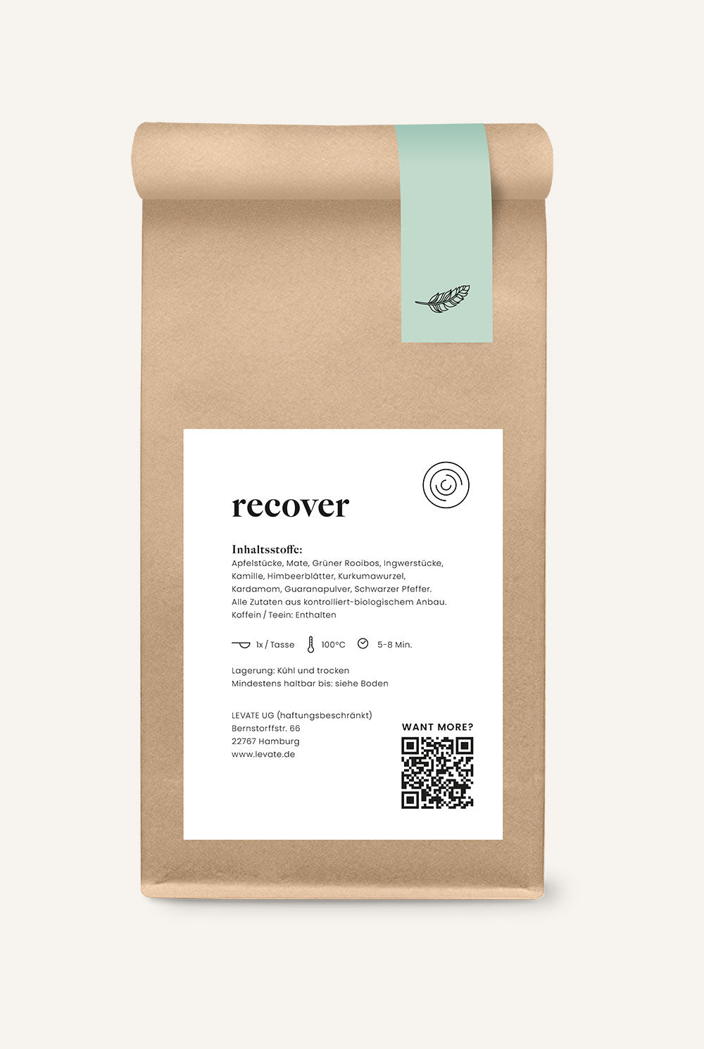 Recover | Regenerationstee mit Mate, Grünem Rooibos & Guarana