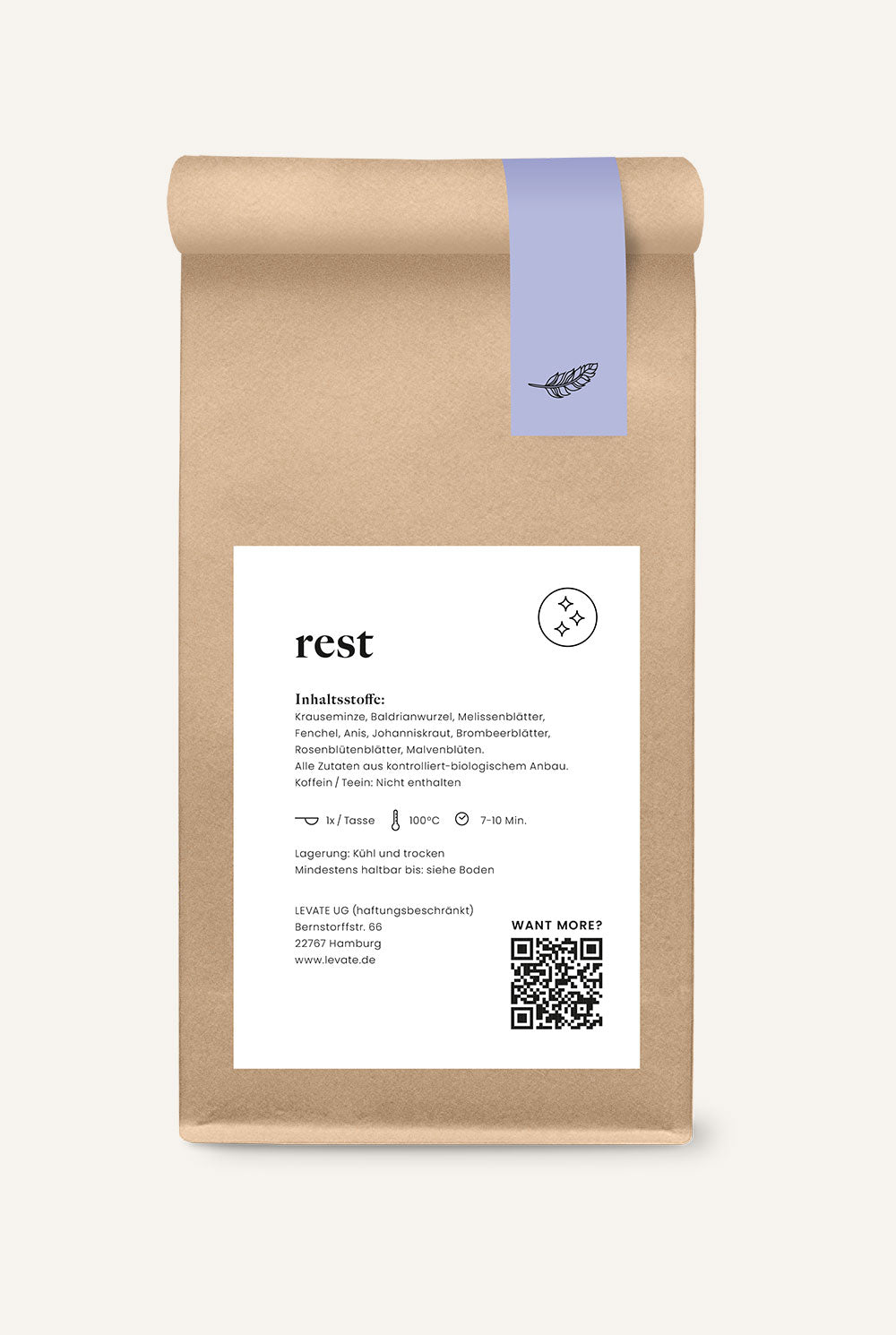 Rest | Abendtee mit Johanneskraut, Fenchel & Baldrianwurzel